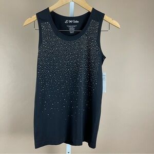 New! LC Couture Rhinestone Tank Top Size Medium Large Modest